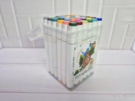 Marcadores caja polastica doble punta x36 